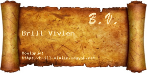Brill Vivien névjegykártya